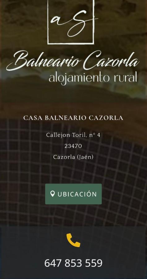 Casa Balneario Cazorla Villa Exterior foto